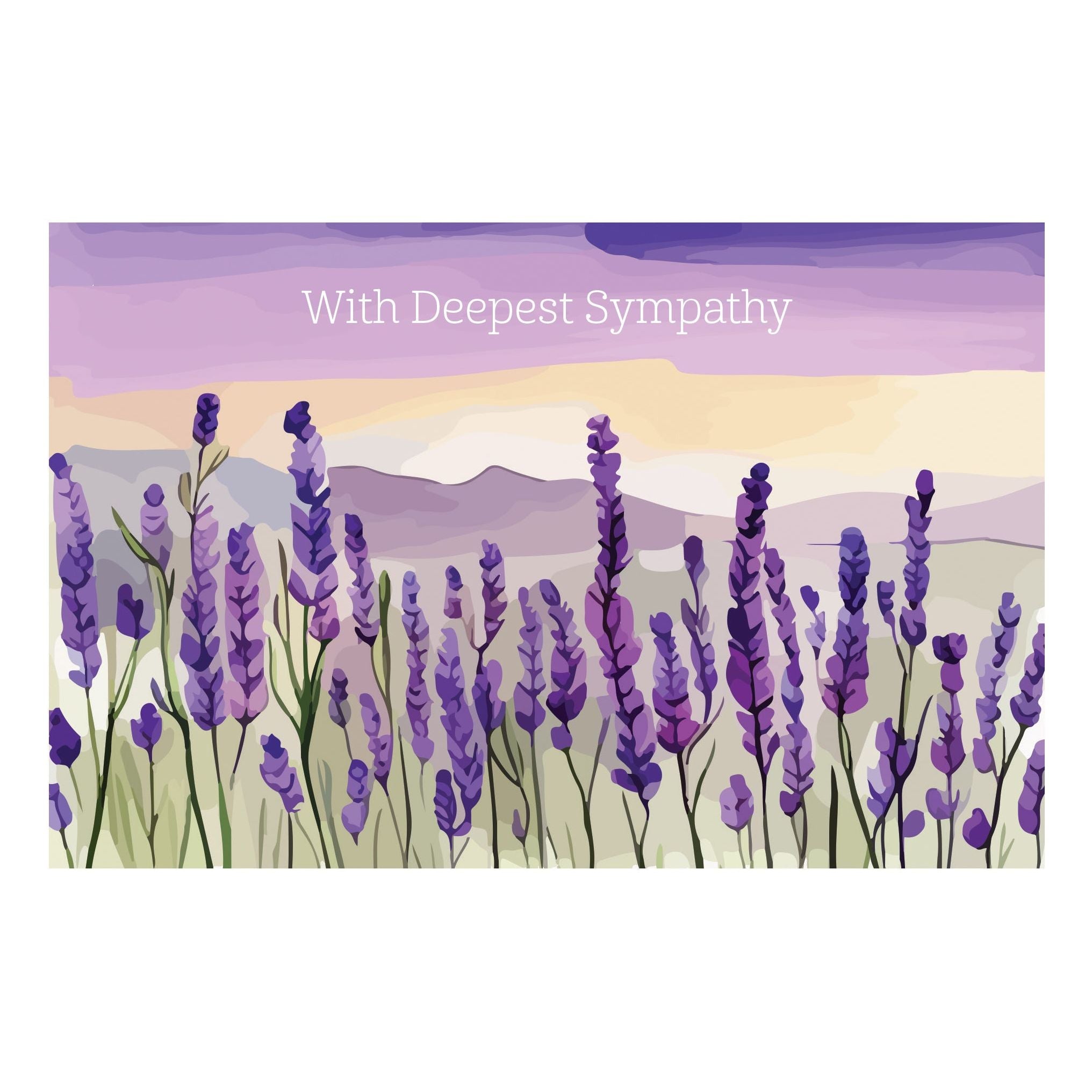 Lavender Sympathy Card